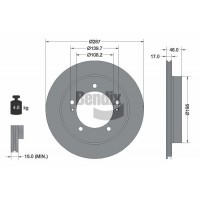 BDS2180 BENDIX Braking Гальмівний диск