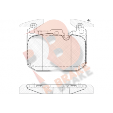 RB2093 R BRAKE КомплеК т гальмівних колодок, дискове гальмо