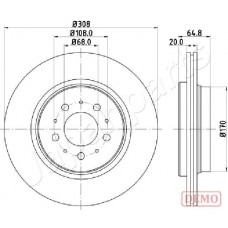 DP-0326C JAPANPARTS Гальмівний диск