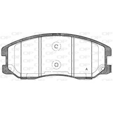 BPA1261.12 OPEN PARTS Комплект гальмівних колодок дисковий гальм