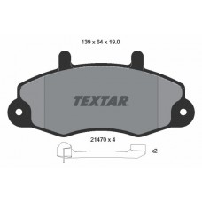 2147002 TEXTAR Комплект гальмівних колодок дисковий гальм