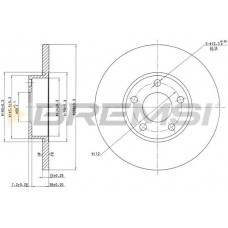 CD6324S BREMSI Гальмівний диск
