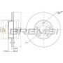 CD6324S BREMSI Гальмівний диск