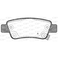 BPA1290.02 OPEN PARTS Комплект гальмівних колодок дисковий гальм