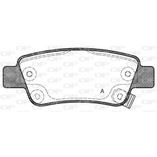 BPA1290.02 OPEN PARTS Комплект гальмівних колодок дисковий гальм