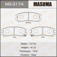 MS-3174 MASUMA Комплект гальмівних колодок