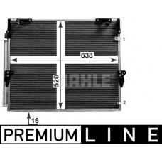 AC 840 000P MAHLE Конденсатор кондиціонера