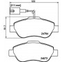 8DB 355 019-921 HELLA Комплект гальмівних колодок, дискове гальмо