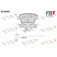 BL2630A1 FTE КомплеК т гальмівних колодок, дискове гальмо
