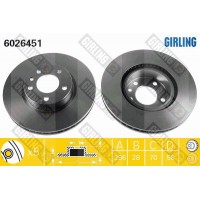 6026451 GIRLING Гальмівний диск