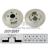 J3312057 NIPPARTS Гальмівний диск