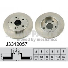 J3312057 NIPPARTS Гальмівний диск