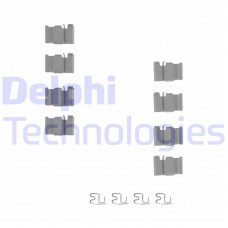 LX0212 DELPHI Комплектуючі колодки дискового гальма