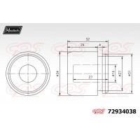 72934038 MAXTECH Поршень корпус скоби гальма