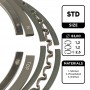 R1002200 ET ENGINETEAM Комплект поршневих кілець