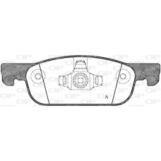 BPA1718.00 OPEN PARTS Комплект гальмівних колодок дисковий гальм