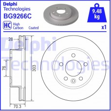 BG9266C DELPHI Гальмівний диск