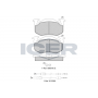180417-066 ICER Комплект гальмівних колодок дисковий гальм