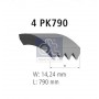 3.34300 DT Spare Parts Поліклиновий ремінь