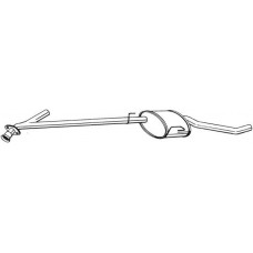 283-543 BOSAL Середній глушник вихлопних газів