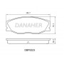 DBP5323 DANAHER Комплект гальмівних колодок дисковий гальм