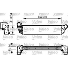 818772 VALEO Интеркулер