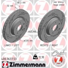 400.3637.53 ZIMMERMANN Гальмівний диск