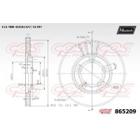 865209 MAXTECH Гальмівний диск