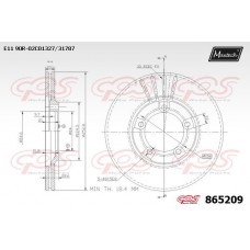 865209 MAXTECH Гальмівний диск