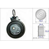 654871 AUTEX Натяжний ролик ремінь ГРМ