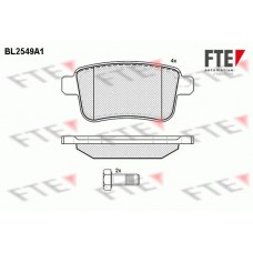 BL2549A1 FTE Комплект гальмівних колодок дисковий гальм