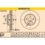 BAR28176 BARUM Гальмівний диск