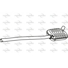 P57012 FENNO Середній глушник вихлопних газів