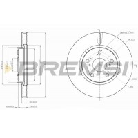 CD7814V BREMSI Гальмівний диск