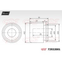 72932001 MAXTECH Поршень корпус скоби гальма