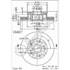 09.6851.10 BREMBO Гальмівний диск