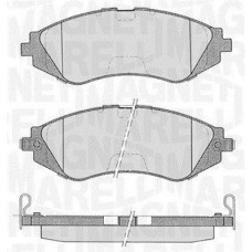 363916060207 MAGNETI MARELLI Комплект гальмівних колодок дисковий гальм