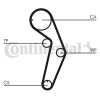 CT1048 CONTINENTAL CTAM Зубчастий ремінь