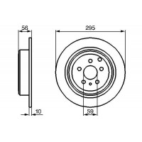 0 986 478 435 BOSCH Гальмівний диск
