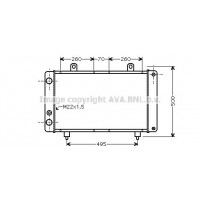 PEA2319 AVA QUALITY COOLING Радіатор охолодження двигуна