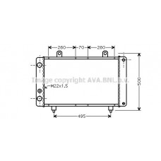 PEA2319 AVA QUALITY COOLING Радіатор охолодження двигуна