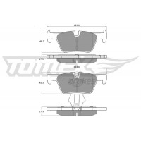 TX 16-86 TOMEX Brakes Комплект гальмівних колодок дисковий гальм