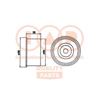 127-07034 IAP QUALITY PARTS Натяжний ролик ремінь ГРМ