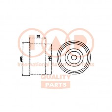 127-07034 IAP QUALITY PARTS Натяжний ролик ремінь ГРМ