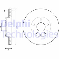 BG4712C DELPHI Гальмівний диск