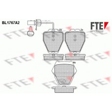 BL1767A2 FTE Комплект гальмівних колодок дисковий гальм