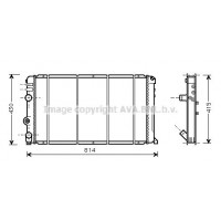 RT2263 AVA QUALITY COOLING Радіатор охолодження двигуна