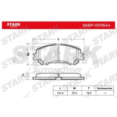SKBP-0011644 Stark Комплект гальмівних колодок дисковий гальм