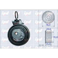 15-3866 IPD Натяжний ролик ремінь ГРМ