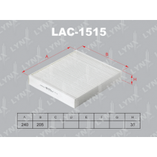 LAC-1515 LYNXauto Фільтр повітря у внутрішньому просторі